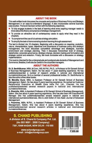 BUSINESS POLICY AND STRATEGIC MANAGEMENT