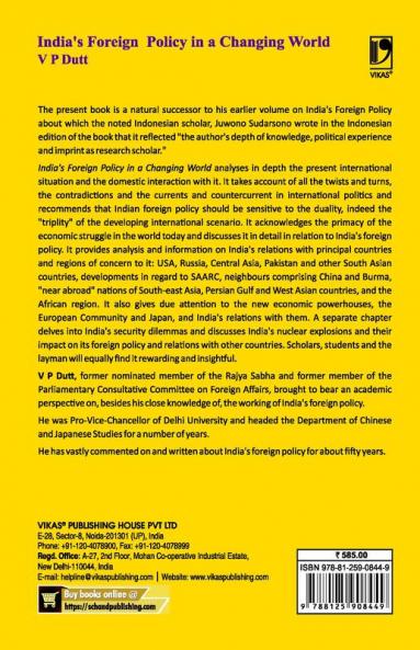 India's Foreign Policy In A Changing Wor