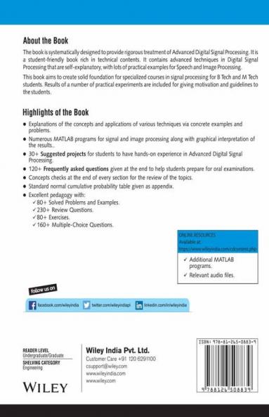 Advanced Digital Signal Processing As per AICTE