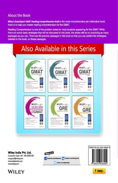 Wiley's ExamXpert GMAT Reading Comprehension Grail