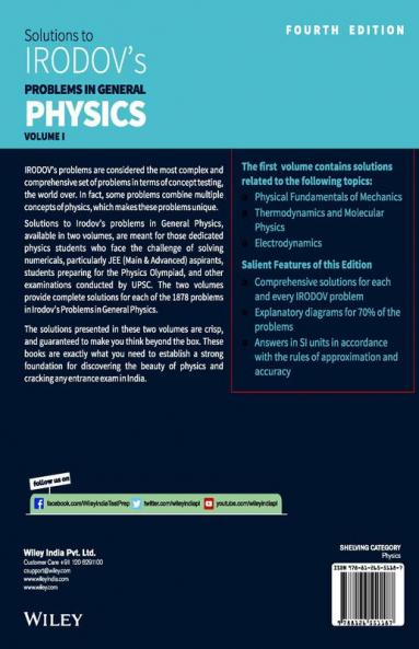 Wiley's Solutions to Irodov's Problems in General Physics Vol 1 4ed