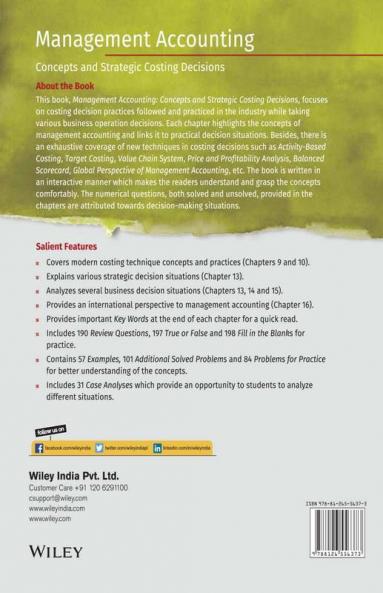 Management Accounting: Concepts and Strategic Costing Decision
