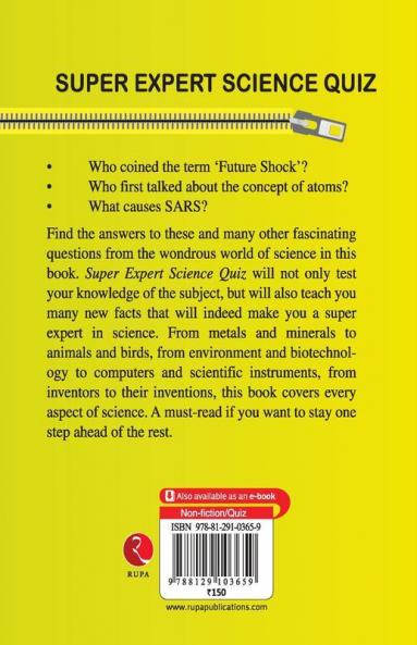 Rupa Book of Super Expert Science Quiz