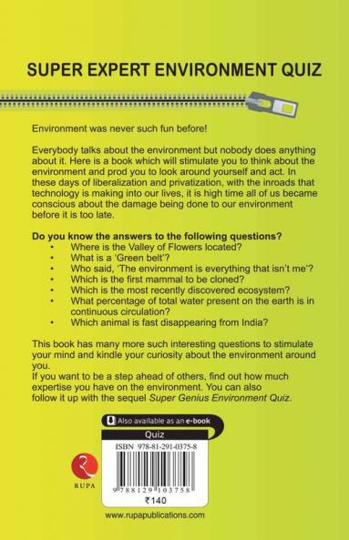 Rupa Book of Super Expert Environment Quiz