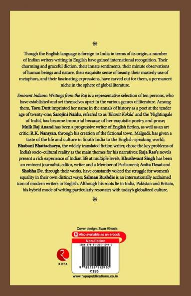 EMINENT INDIANS: WRITINGS FROM THE RAJ