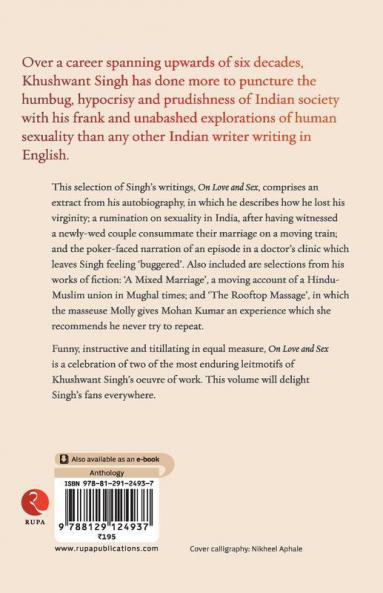 On Love And Sex: Selected Writings