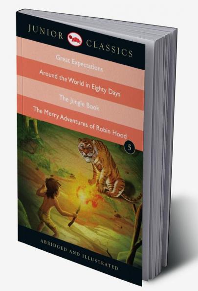 Junior Classic Book 5 (Great Expectations Around the World in Eighty Days The Jungle Book The Merry Adventures of Robin Hood)