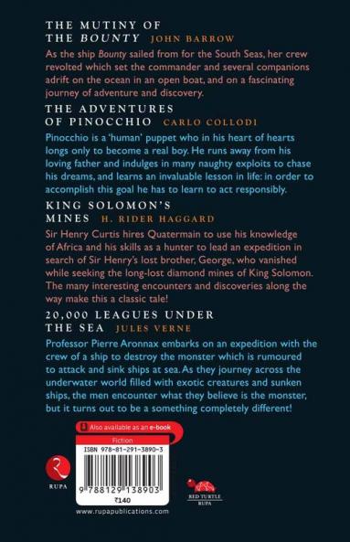 Junior Classic - Book 6 (The Mutiny of the Bounty The Adventures of Pinocchio King Solomon's Mines 20000 Leagues Under the Sea) (Junior Classics)