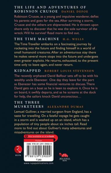 Junior Classic - Book 16 (The Life and Adventures of Robinson Crusoe The Time Machine Kidnapped The Three Musketeers) (Junior Classics)