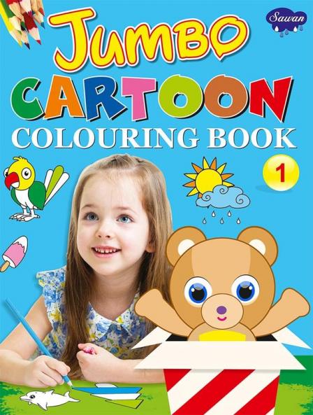 Jumbo Cartoon Colouring Book–1