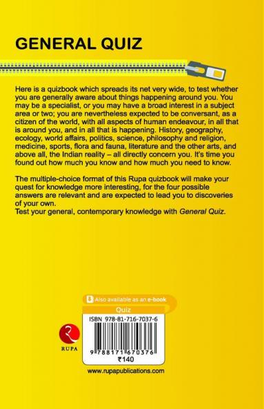 RUPA BOOK OF GENERAL QUIZ