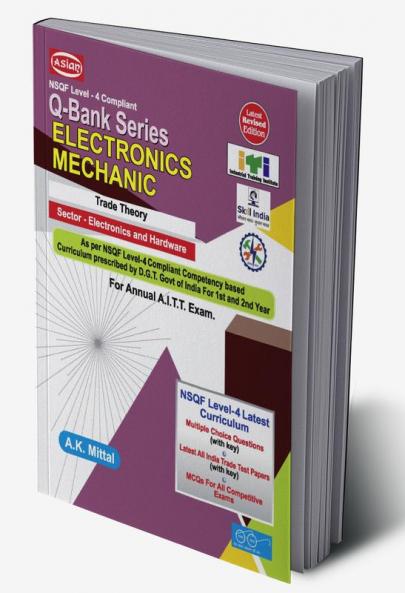 Upto-Date (Nsqf-4 Syll.) Q-Bank Electronics Mech. (Mcq Sol. Paper)