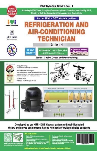 REFRIGERATION & AC 3-IN-1 TH./ASST./MODEL PAPERS (NSQF -4 SYLL.) 1ST & 2ND YR.