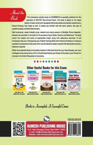 KVS: Economics (PGT) Teachers Exam Guide