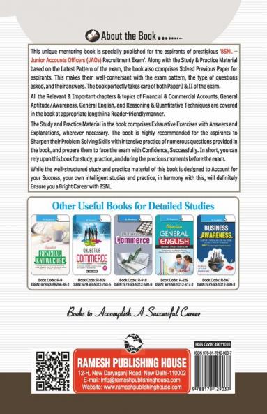 BSNL : Junior Accounts Officers (JAO) Examination Guide