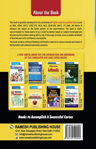 Mathematics for Higher Level Competitive Exams