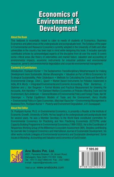 Economics of Environment and Development