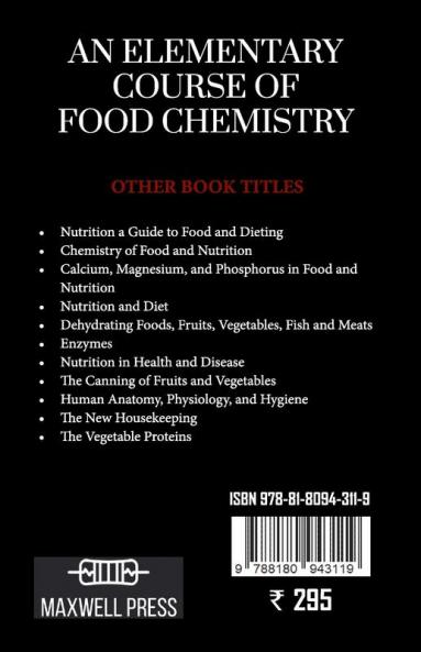 AN ELEMENTARY COURSE OFFOOD CHEMISTRY