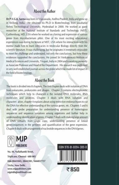 MOLECULAR BIOLOGY A Practical Manual