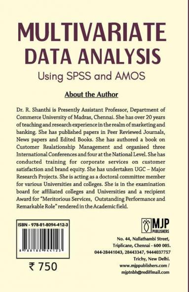 MULTIVARIATE DATA ANALYSIS Using Spss