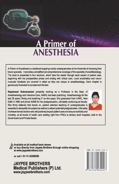 A Primer Of Anesthesia