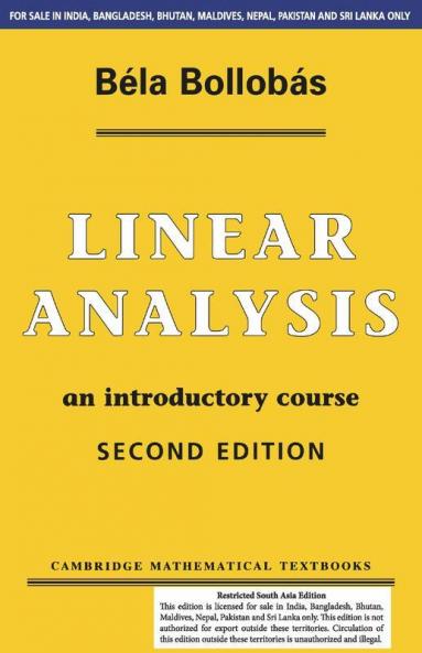 Linear Analysis (South Asia Edition)