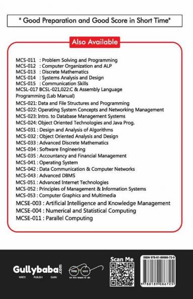 MCS-031 Design And Analysis Of Algorithm