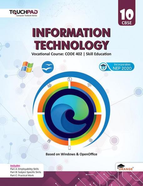 Touchpad® Information Technology Class 10 Skill Education Based On Windows & Openoffice Code (402).