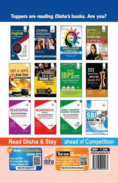 English Language Topic-wise Solved Papers for IBPS/ SBI Bank PO/ Clerk Prelim & Main Exam (2010-19) 3rd Edition