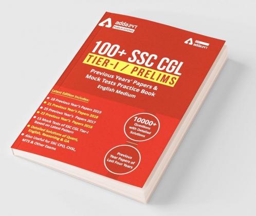 100 SSC CGL Books for Tier-I Previous Year Question Papers | English Medium Book