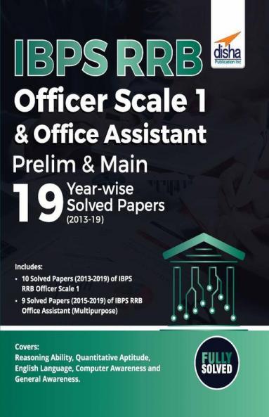 IBPS RRB Officer Scale 1 & Office Assistant Prelim & Main 19 Year-wise Solved Papers (2013-19)