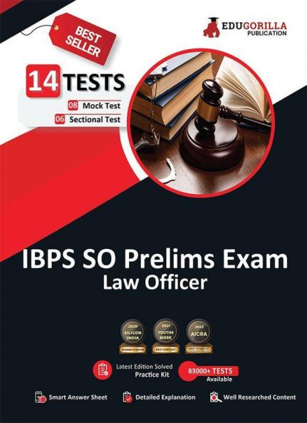 IBPS SO Law Officer (Scale I) Prelims Exam (English Edition) 2023 - 8 Mock Tests and 6 Sectional Tests (1500 Solved Questions) with Free Access To Online Tests