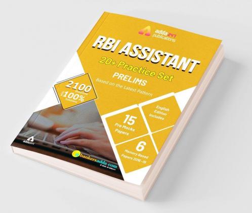 20+ RBI Assistant Prelims Mock Papers Practice Book English Medium