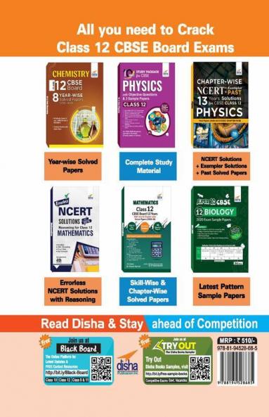Chapter-wise NCERT + Exemplar + PAST 13 Years Solutions for CBSE Class 12 Mathematics 7th Edition