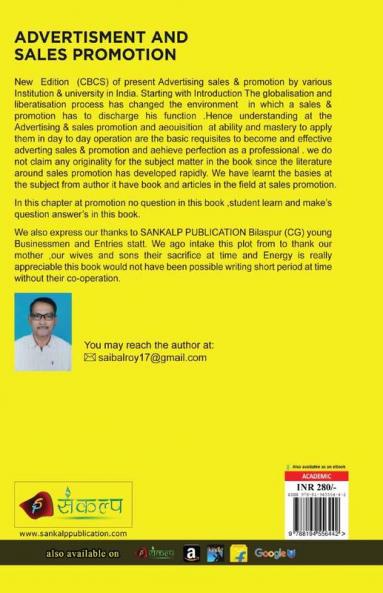 Advertisment And Sales Promotion.