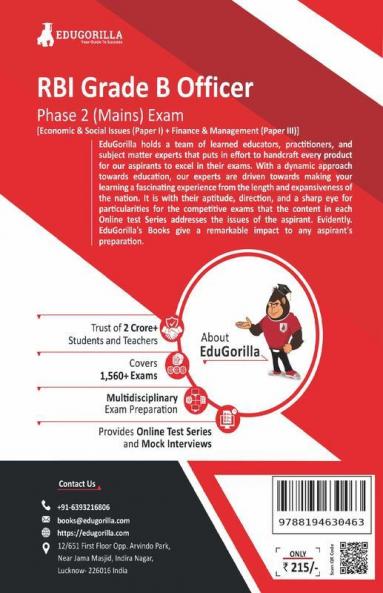RBI Grade B Officer's Phase 2 (Mains) Exam 2023 (English Edition) - 16 Mock Tests (Paper I and III) (1000 Solved Objective Questions) with Free Access to Online Tests