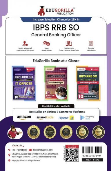 IBPS RRB SO General Banking Officer Scale 2 Exam 2024 (English Edition) - 10 Full Length Practice Mock Tests (2000+ MCQs) with Free Access to Online Tests
