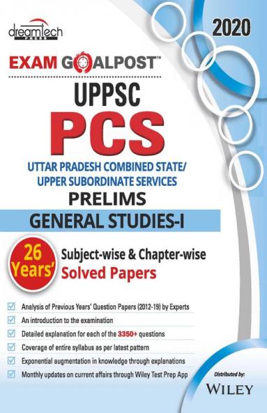 UPPSC PCS Exam Goalpost Prelims General Studies-I 26 Years Solved Papers 2020