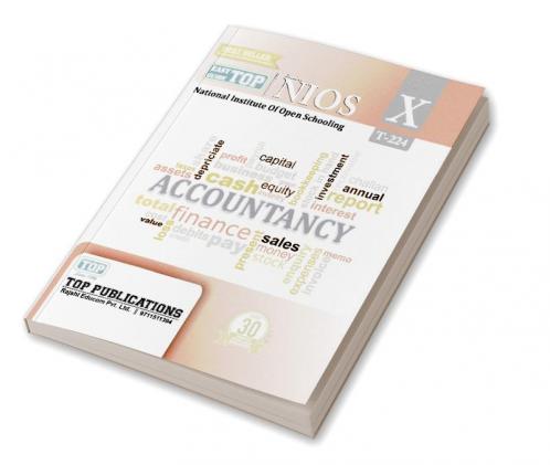 TOP-224 ACCOUNTANCY Class 10th Nios Guide Book English Medium