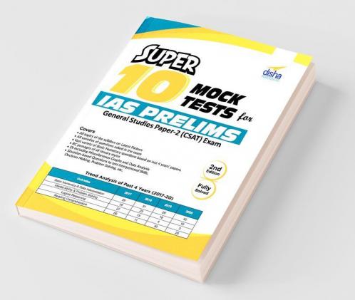 Super 10 Mock Tests for IAS Prelims General Studies Paper 2 (CSAT) Exam - 2nd Edition