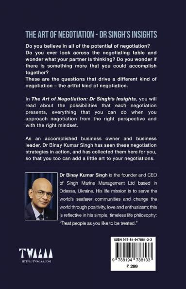 THE ART OF NEGOTIATION  - DR SINGH'S INSIGHTS