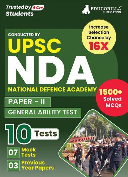 UPSC NDA/NA General Ability Test (Paper II) Book 2023 (English Edition) - 7 Mock Tests and 3 Previous Year Papers (1500 Solved Questions) with Free Access to Online Tests