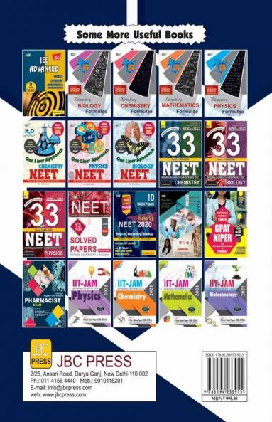JEE MAIN”- 11 Years’ Solved Papers: – Including All Papers of 2019 and 2020 held in 2 Shifts With Explanations.