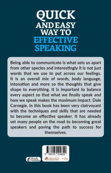 The Quick and Easy Way to Effective Speaking