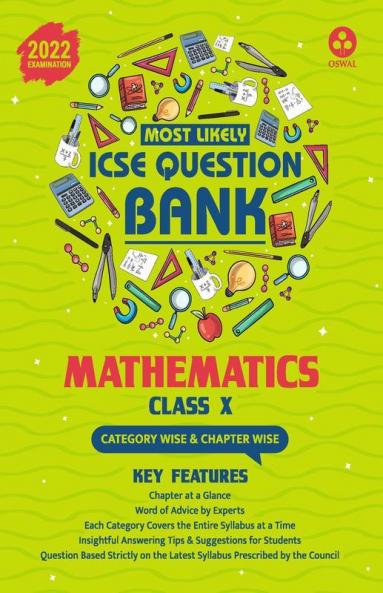 Most Likely Question Bank - Mathematics: ICSE Class 10 for 2022 Examination