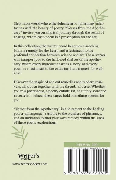 Verses from the Apothecary: Poetic Explorations of Pharmacy and Healing