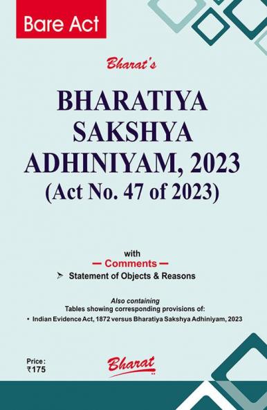 BHARATIYA SAKSHYA ADHINIYAM 2023 (Act No. 47 of 2023)
