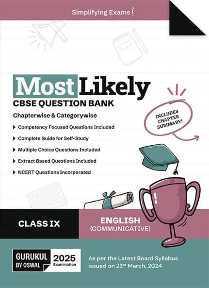 Gurukul By Oswal English Communicative Most Likely Question Bank : CBSE Class 9 for 2025 Exam