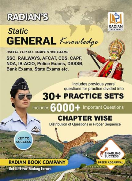 Static General Knowledge(GK) Book in English: Useful for SSC Railways AFCAT CDS CAPF NDA IB-ACIO Police Exams DSSSB Bank Exams State Exams & Other Competitive Exams (Revised Edition)