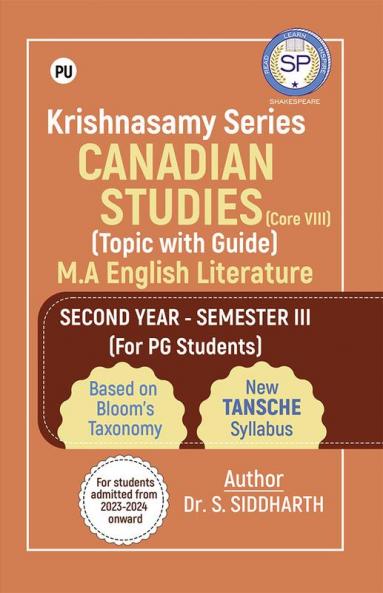 Krishnasamy Series CANADIAN STUDIES (CORE-VIII) (Topic with Guide)